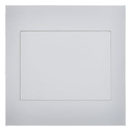 Lesco Pipelli Quad White Blank Cover Plate 4x4 QD44 Chamberlain