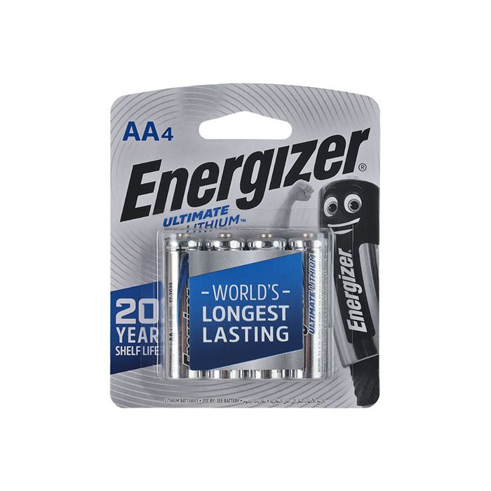 Energizer Ultimate Lithium AA Batteries 4 Pack E000019600 Chamberlain