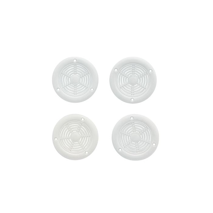 Mackie White Plastic Cupboard Vents 64mm - 4 Pack 97006295 | Chamberlain