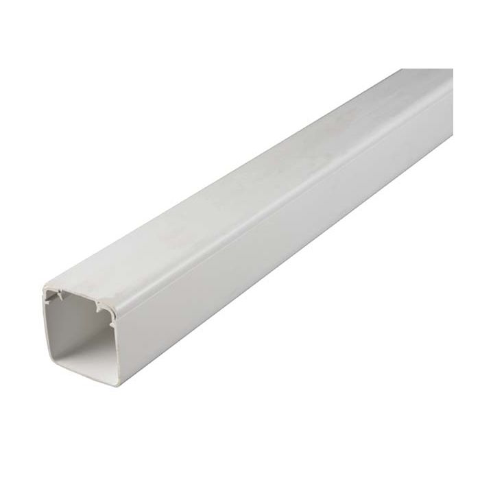 White Pvc Trunking 50 X 50mm X 3m Clt 1 Chamberlain