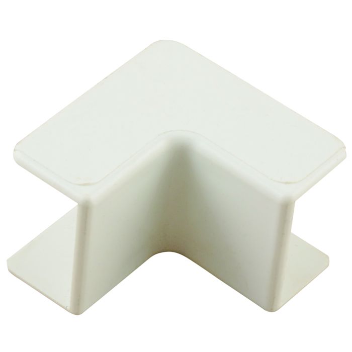 White PVC Trunking Exterior Angle 25 x 16mm H283P | Chamberlain