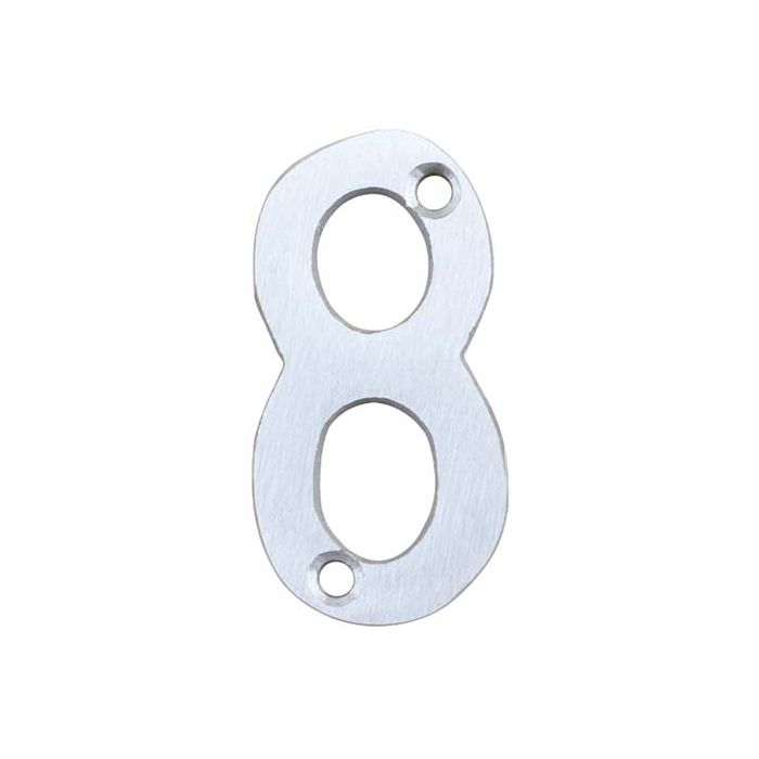 Euro Brass Aluminium Number 8 Numeral 50mm Eb8168 