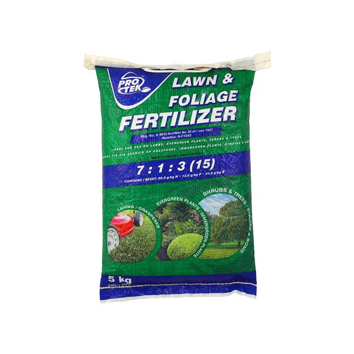 Protek Lawn & Foliage 7:1:3 (15) Fertilizer 5kg 15LAWN0005 | Chamberlain