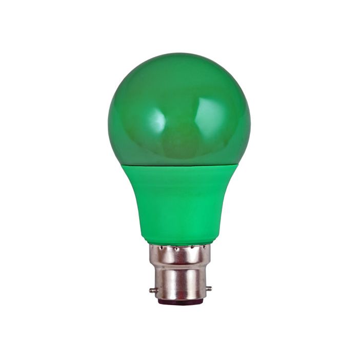 Eurolux 7W Green B22 LED A60 Lamp G434GNL | Chamberlain