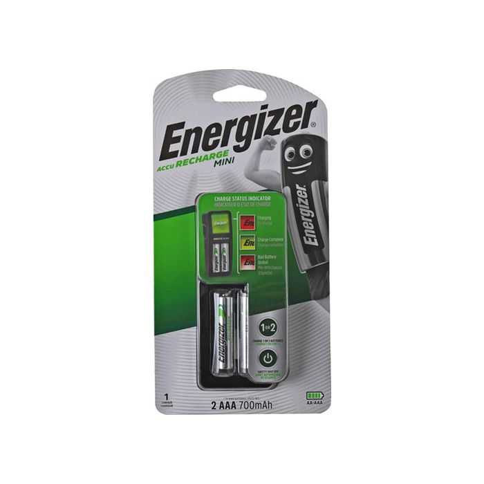 Energizer Mini Charger With 2 Recharge AAA Batteries E300701400 ...