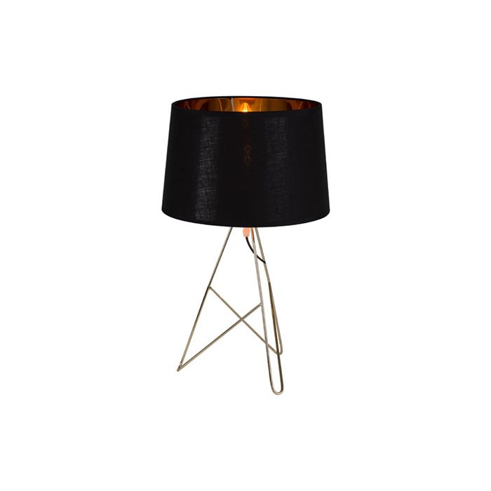 black and brass desk lamp