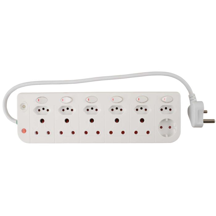 Electricmate 12-Way Multiplug Adaptor With Individual Switches MP12S ...