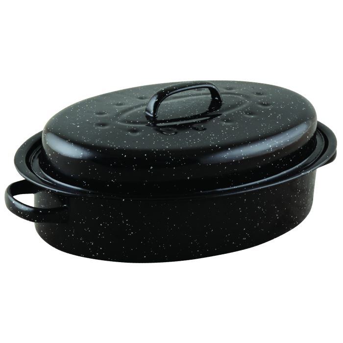 Oval cast iron casserole dish with lid - 4l