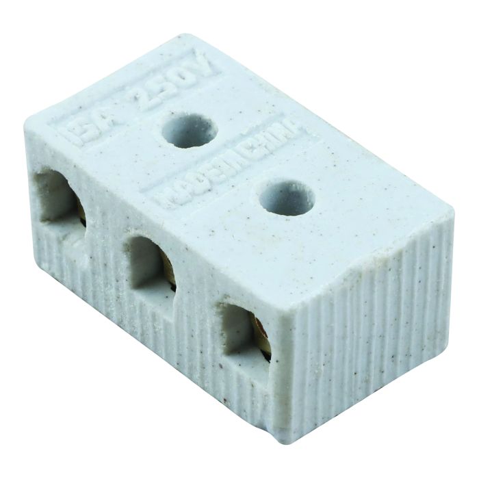 Eurolux 3 Way Porcelain Connector Block 15A EAC153K | Chamberlain