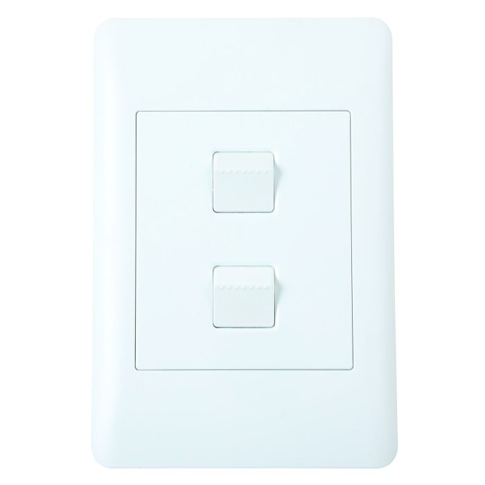 Lesco Apollo White 2-Lever 1-Way Light Switch 2x4 AP42SW2/1-CW ...