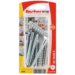 Fischer Expansion Plug With Screw SX 10x50 S - 5 Pack 90895 | Chamberlain