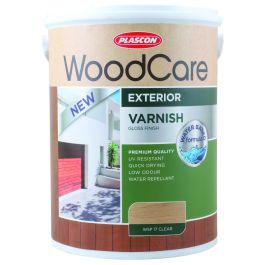 Plascon Woodcare Exterior Varnish Gloss Clear 5L WSP000017-0005 ...