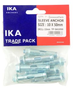 IKA Anchor Sleeve 10 x 50mm - 7 Pack TPSA1050