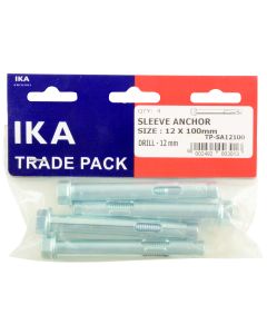 IKA Anchor Sleeve 12 x 100mm - 4 Pack TPSA12100