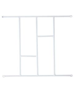 Xpanda White Brick Design Steel Window Burglar Bars 460 x 410mm