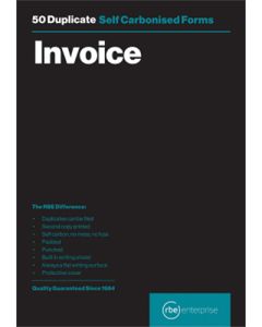 RBE A5 Self-Carbonised Duplicate Invoice Book F0072