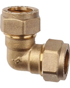 Brass Compression 90° Elbow C/C 15mm 2020ADR