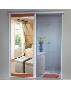 Slide 'n Space Cherry Royale 1-Side Mirror Sliding Door 890 x 2050mm