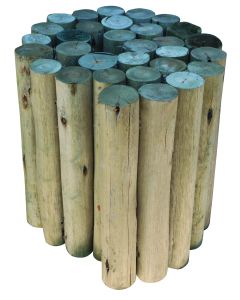CCA-Treated Garden Edge Pole Roll 400mm x 2m