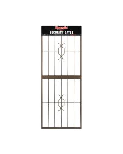 Xpanda Bronze Homestyle Security Gate With 7-Lever Lock 770 x 1950mm