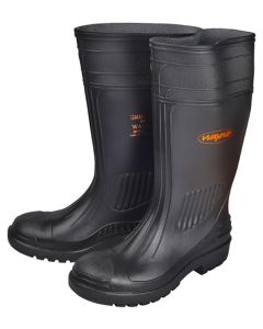 Wayne Black Gripper Knee Length Gumboots