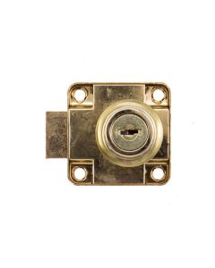 Jaguar Brass Plated Cupboard Drawer Lock 22mm 818/22BR