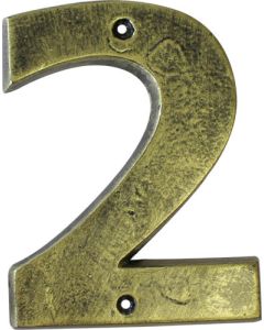 Antique Gold Numeral No.2 200mm