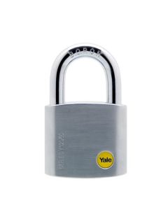 Yale Satin Chrome Brass Padlocks 50mm