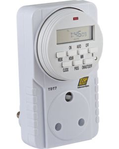 HellermannTyton Digital 7-Day Plug Timer TDT7