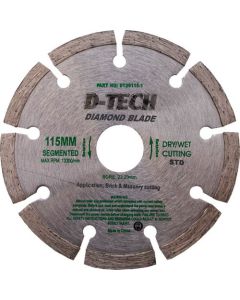 D-Tech Segmented Diamond Cutting Blade 115mm DT20115-1