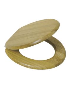 Toilet Seat Wooden Oak ChamberValue TSOAK/W