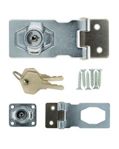 Fort Knox Chrome Plated Hasp & Cylinder Lock 63mm P2A80U