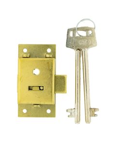 Fort Knox 2 Lever Cupboard Lock 64mm P2K80U