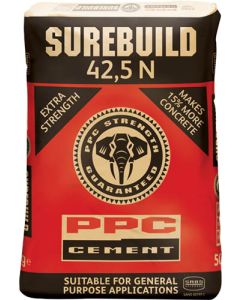 PPC Surebuild Cement 42.5N 50kg Delivered