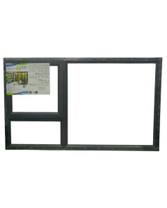 IBuild 30.5mm Bronze Aluminium PT159 Window With Clear Glass 1500 x 900mm PT159B