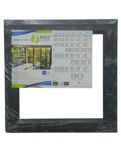 IBuild 30.5mm Bronze Aluminium PT66 Window With Clear Glass 600 x 600mm