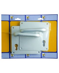 Decor City Aluminium Keyhole Messina Lever Handle On Backplate AL-31