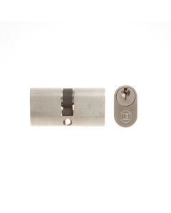 L&B Chrome Plated Oval Cylinder Lock 60mm (Cylinder Only) ILOC1