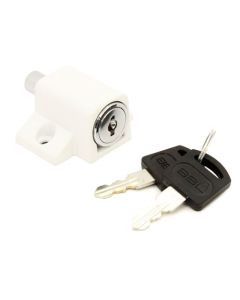 BBL White Push Lock Patio Lock BBF280WH-1