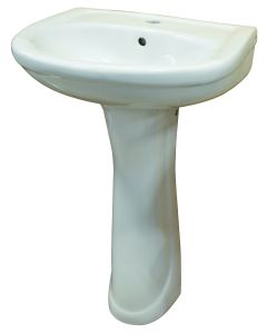 Icon Red 1 Taphole Windsor Basin & Pedestal Combo