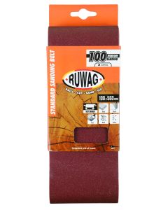 Ruwag 100 Grit Sanding Belt 100 x 560mm - 3 Pack RSB017