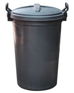 Big Jim Black Plastic Garbage Bin 120L DG0205-BL