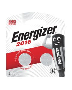 Energizer 2016 3V Lithium Coin Batteries - 2 Pack E301641500