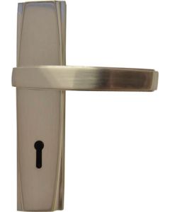 Upper Edge Brushed Satin Nickel Georgio 3 Lever Lockset BP575845