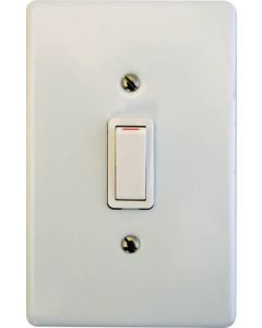 Crabtree Classic White 1-Lever 1-Way Light Switch 2x4 CT18010/101