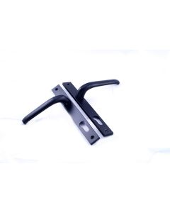 Hillaldam Black Cylinder Slimline Lever Handle On Backplate 225787