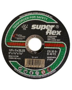 Super Flex Masonry Cutting Disc 125 x 3 x 22.23mm 3100B2MHFS3000SZA