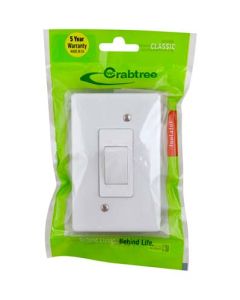 Crabtree Classic White 30A Geyser Isolator Switch 2x4 CT18110/101P