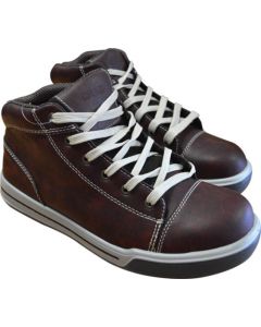 Rebel Brown Hi-Top Safety Shoes