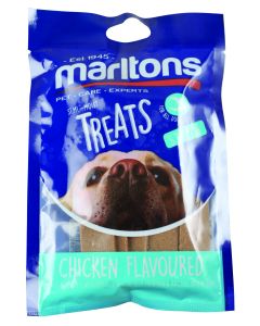 Marltons Chicken Flavoured Dog Treat Strips 120g 8056C